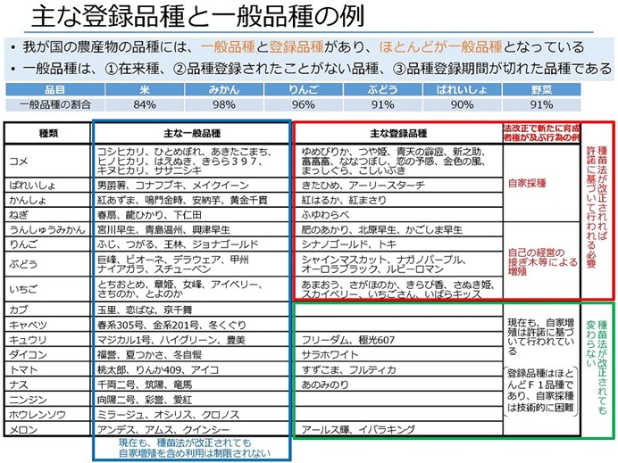 種苗 法 改正 わかり やすく